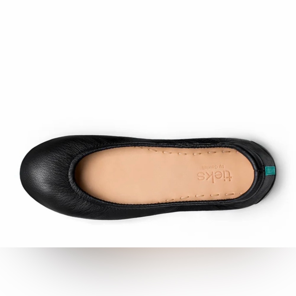 Tieks Black Leather Ballet Flats